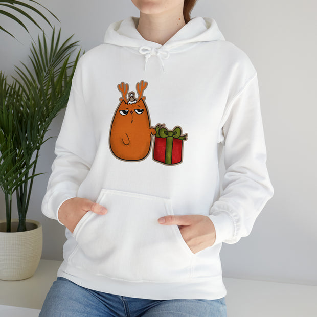Christmas cat Unisex Heavy Blend™ Hooded Sweatshirt