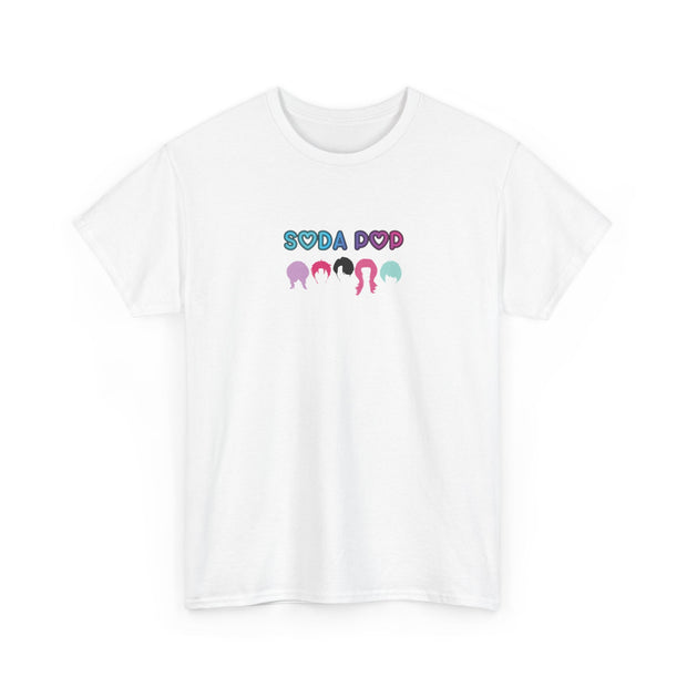 Colorful Soda Pop Unisex Heavy Cotton Tee | Fun Graphic Tee for All Occasions, Festival Apparel, Casual Wear, Gift Ideas, Summer Style