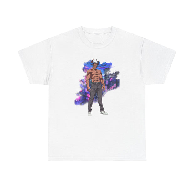 Anime Male Demon Unisex Heavy Cotton Tee