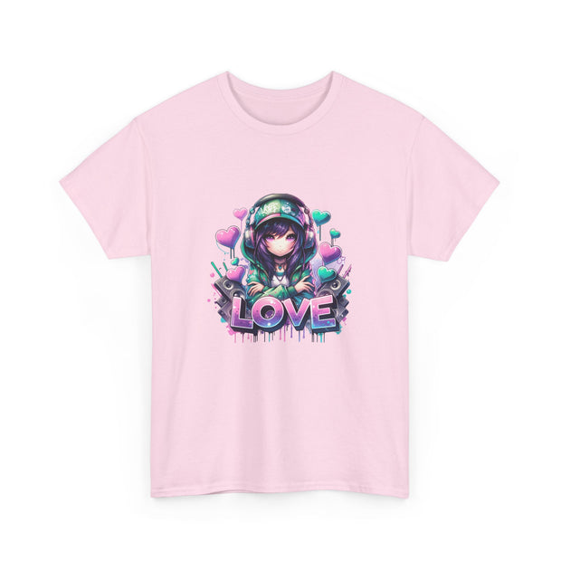 Graffiti Anime Girls Unisex Heavy Cotton Tee