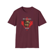 Angry Beaver Unisex T-Shirt - Not For Sale Maple Leaf Design