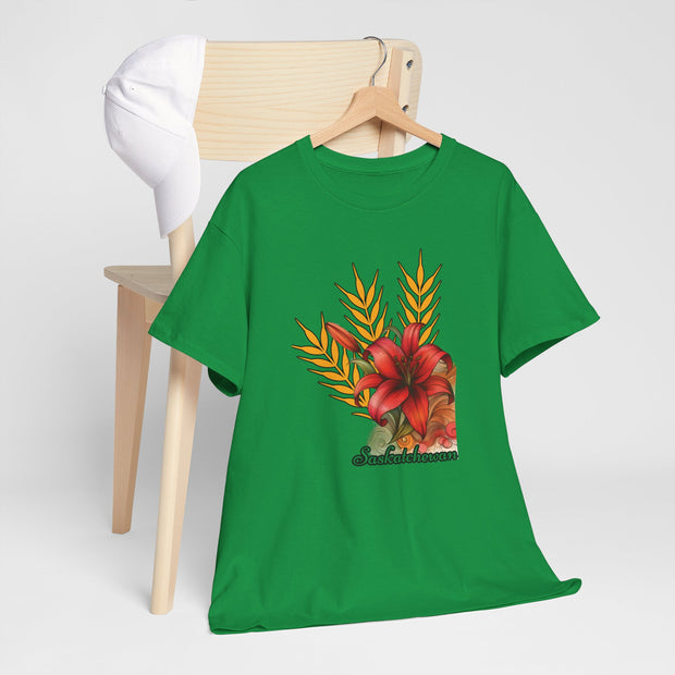 Saskatchewan Lily Unisex Heavy Cotton Tee