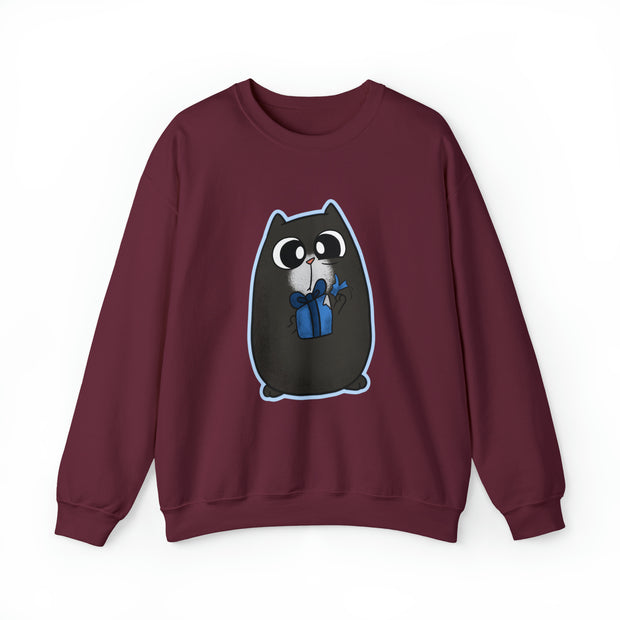 Christmas cat Unisex Heavy Blend™ Crewneck Sweatshirt