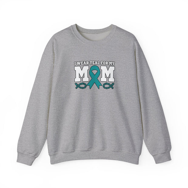Teal for Mom Unisex Heavy Blend™ Crewneck Sweatshirt