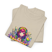 Graffiti Anime Girls Unisex Heavy Cotton Tee