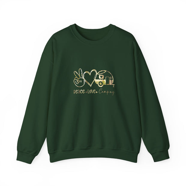 Peace Love Camping Unisex Heavy Blend™ Crewneck Sweatshirt