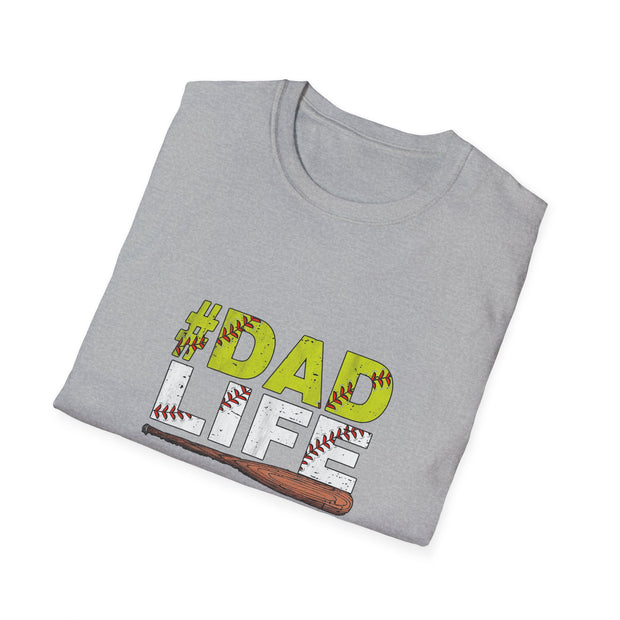 Baseball Dad Life Unisex Softstyle T-Shirt