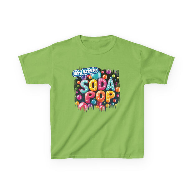 Kids Soda Pop Tee, Fun T-Shirt, Cute Apparel for Kids, Gift for Birthdays, Playdate Outfit, Colorful Kidswear
