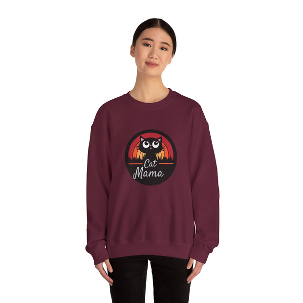Cat Mama Unisex Heavy Blend™ Crewneck Sweatshirt