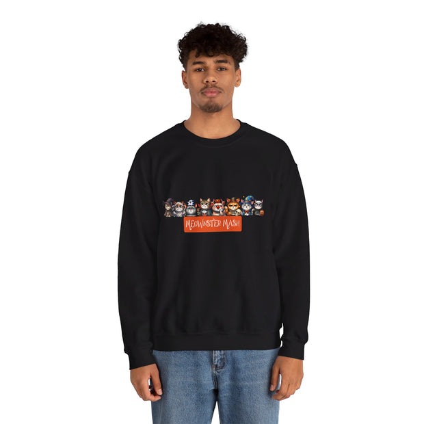 Meownster Mash Unisex Heavy Blend™ Crewneck Sweatshirt