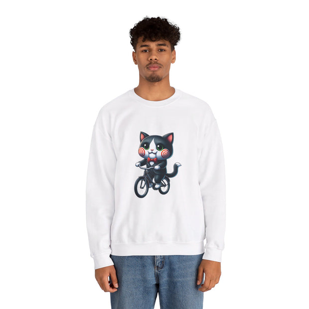 Horror Movie Cats Unisex Heavy Blend™ Crewneck Sweatshirt