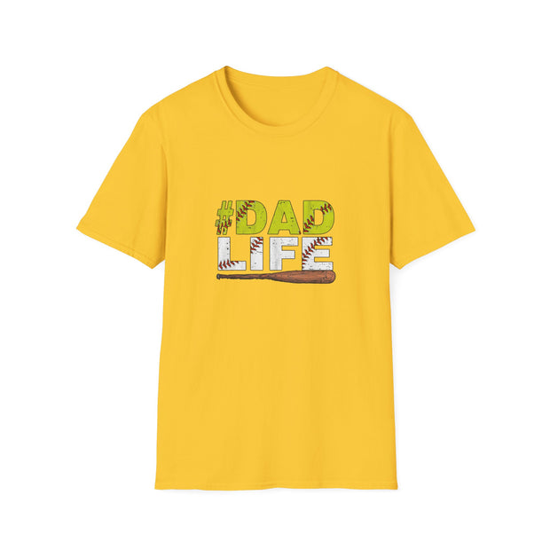 Baseball Dad Life Unisex Softstyle T-Shirt