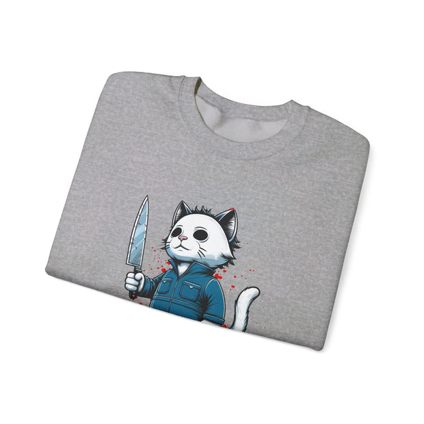 Horror Movie Cats Unisex Heavy Blend™ Crewneck Sweatshirt