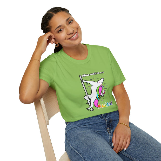 Unicorn Wine Unisex Softstyle T-Shirt
