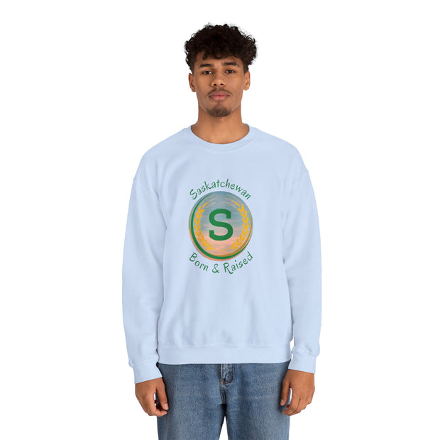 Saskatchewan Born & Raised Unisex Heavy Blend™ Crewneck Sweatshirt