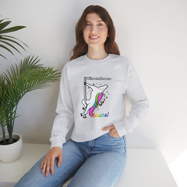 Unicorn Wine Unisex Heavy Blend™ Crewneck Sweatshirt