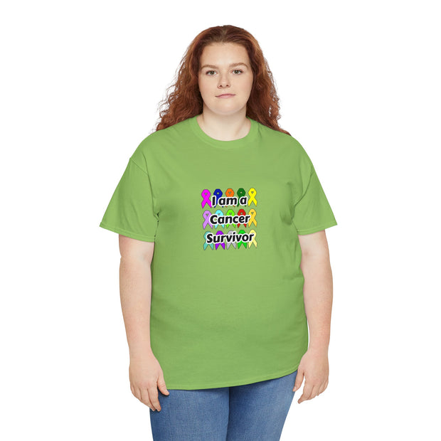 Cancer Survivor Unisex Heavy Cotton Tee