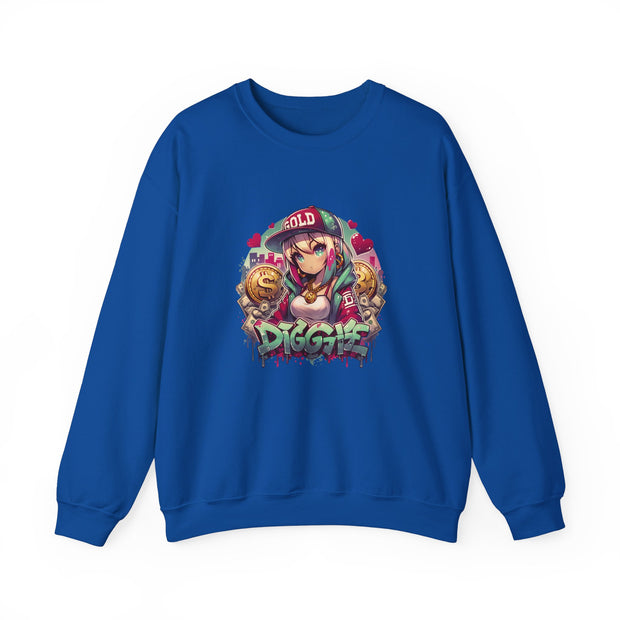 Graffiti Anime Girls Unisex Heavy Blend™ Crewneck Sweatshirt