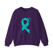 Teal Ribbon Unisex Heavy Blend™ Crewneck Sweatshirt