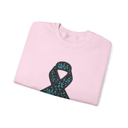 Ovarian Cancer Ribbon Unisex Heavy Blend™ Crewneck Sweatshirt