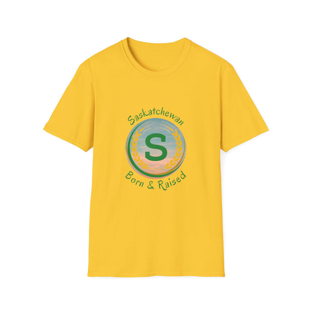Saskatchewan Born & Raised Unisex Softstyle T-Shirt