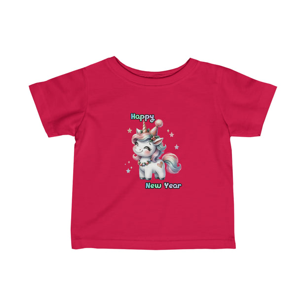 New Year Unicorn Infant Fine Jersey Tee