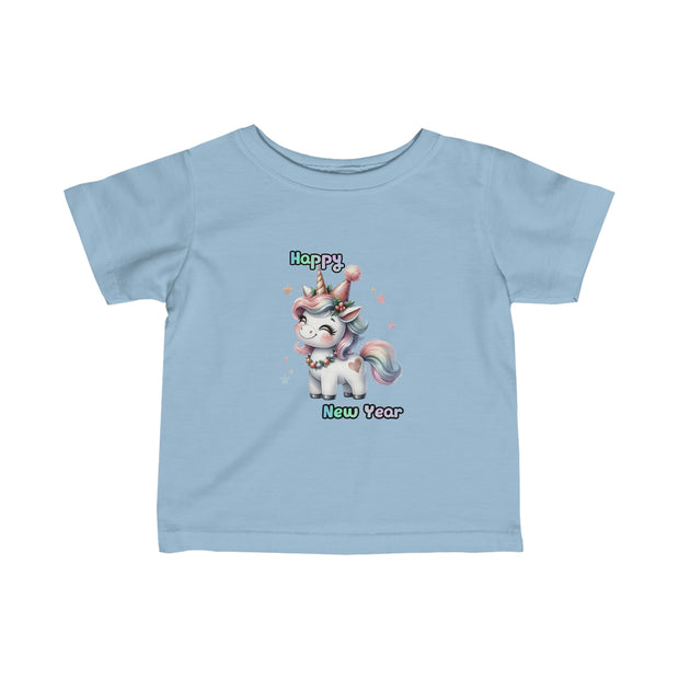 New Year Unicorn Infant Fine Jersey Tee