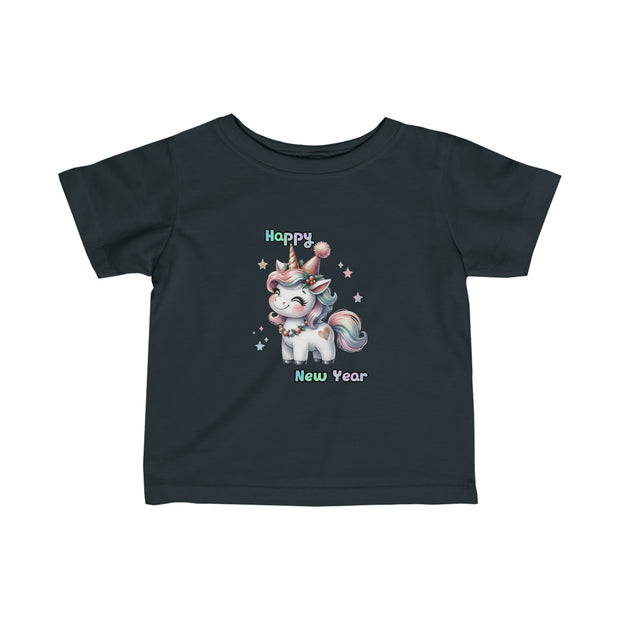 New Year Unicorn Infant Fine Jersey Tee