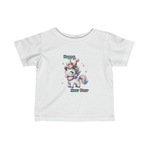 New Year Unicorn Infant Fine Jersey Tee