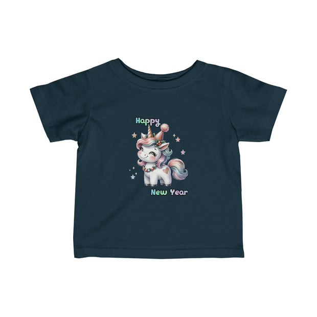New Year Unicorn Infant Fine Jersey Tee