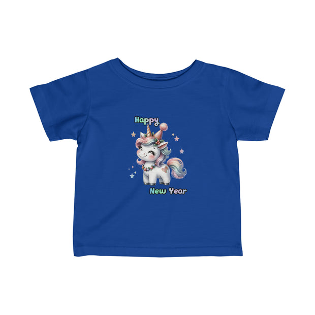 New Year Unicorn Infant Fine Jersey Tee