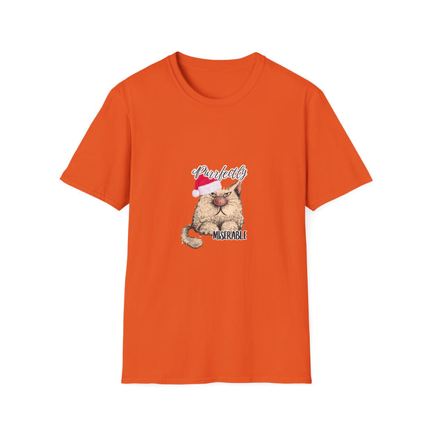 Christmas cat Unisex Softstyle T-Shirt