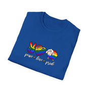Peace Love and Pride Unisex Softstyle T-Shirt