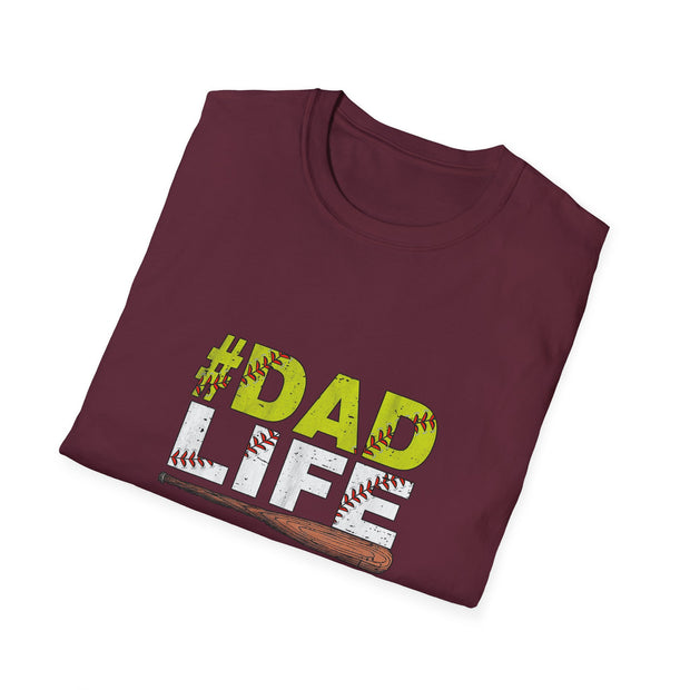Baseball Dad Life Unisex Softstyle T-Shirt