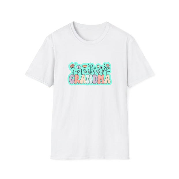 Grandma Flowers Unisex Softstyle T-Shirt