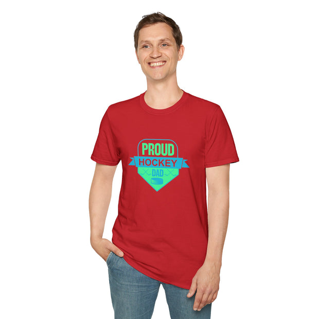 Proud Hockey Dad Unisex Softstyle T-Shirt