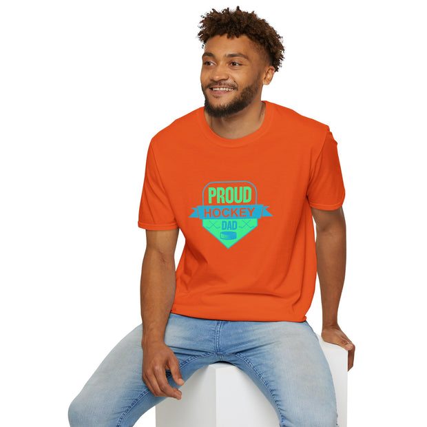 Proud Hockey Dad Unisex Softstyle T-Shirt