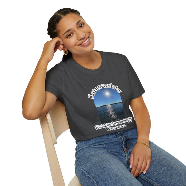 Cree Saskatchewan Skies Unisex Softstyle T-Shirt