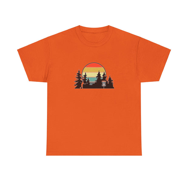 Retro Disc Golf Unisex Heavy Cotton Tee