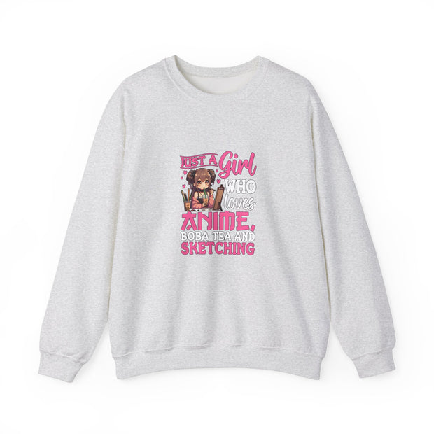 Just a Girl Unisex Heavy Blend™ Crewneck Sweatshirt