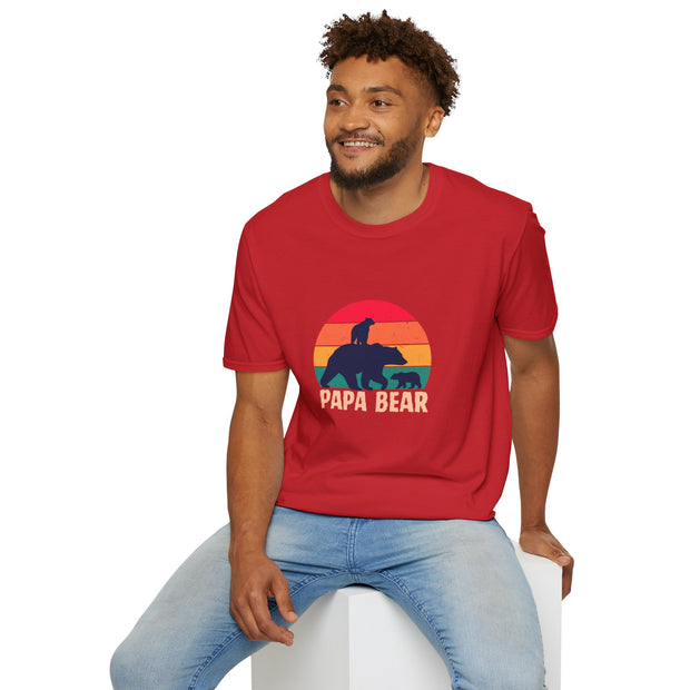 Papa Bear Unisex Softstyle T-Shirt
