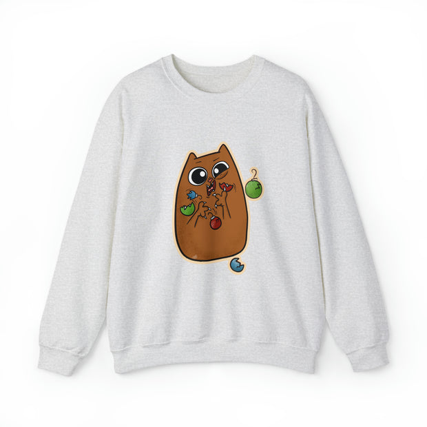 Christmas cat Unisex Heavy Blend™ Crewneck Sweatshirt