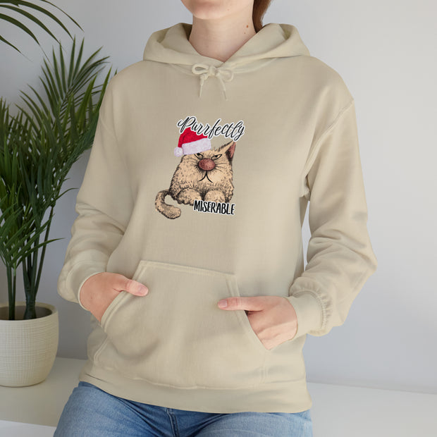 Christmas cat Unisex Heavy Blend™ Hooded Sweatshirt