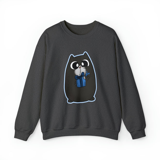Christmas cat Unisex Heavy Blend™ Crewneck Sweatshirt