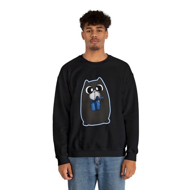 Christmas cat Unisex Heavy Blend™ Crewneck Sweatshirt
