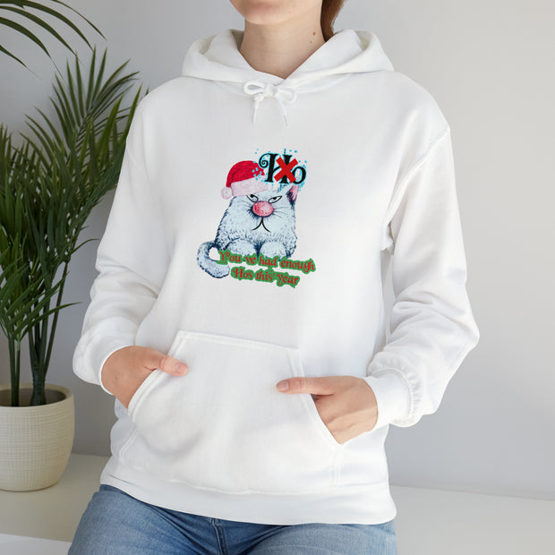Christmas cat Unisex Heavy Blend™ Hooded Sweatshirt