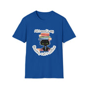 Books, Cat & Coffee Unisex Softstyle T-Shirt