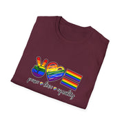 Peace Love and Equality Unisex Softstyle T-Shirt