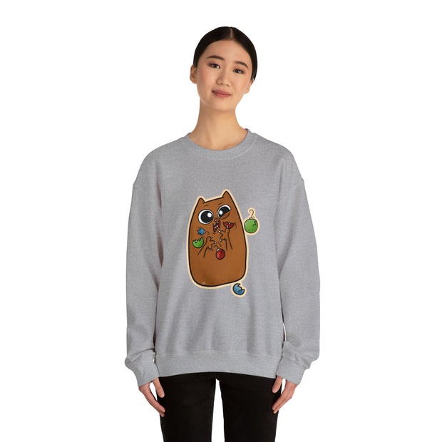 Christmas cat Unisex Heavy Blend™ Crewneck Sweatshirt