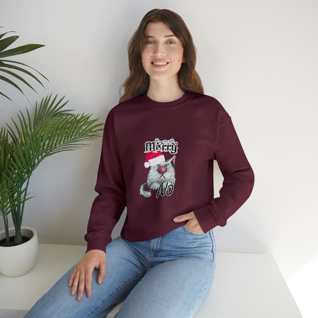 Christmas cat Unisex Heavy Blend™ Crewneck Sweatshirt